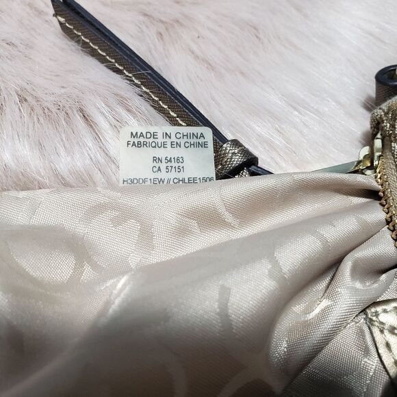 Calvin Klein Hudson Monogram Satchel Handbag - Picture 8 of 9